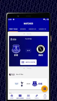 Everton android App screenshot 9