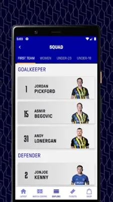 Everton android App screenshot 8